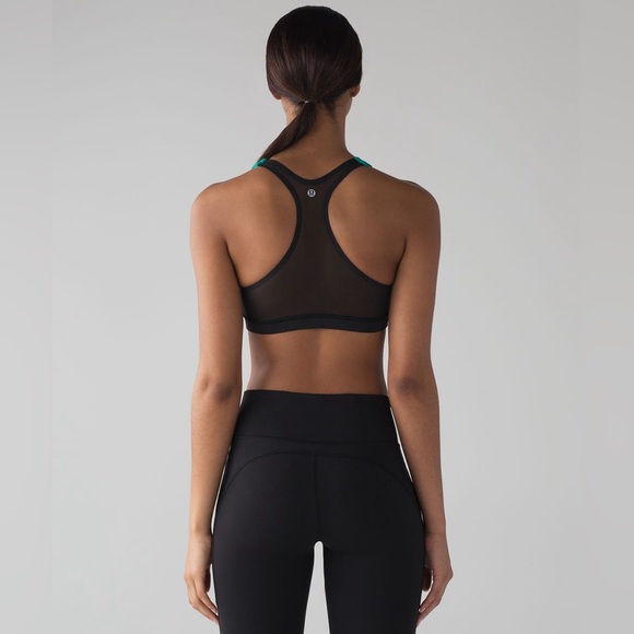 Lululemon Smooth Stride Bra Activewear Yoga Mesh Racerback Workout Gym Train - Picture 2 of 11